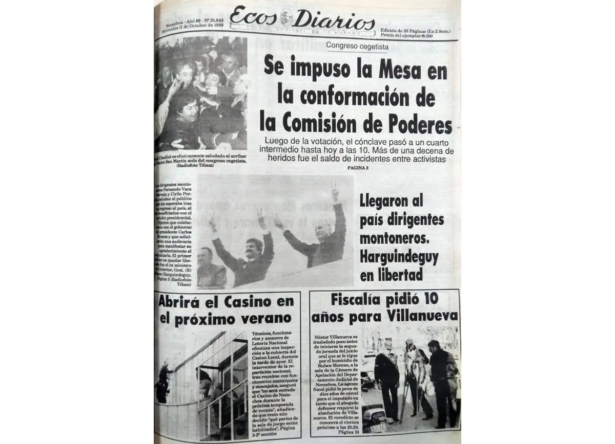 Miércoles 11 de octubre de 1989