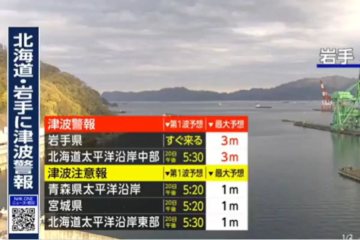 Terremoto en Japón