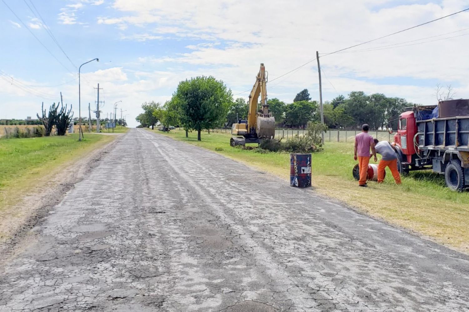 Iniciaron los trabajos en el acceso a Aldea Protestante