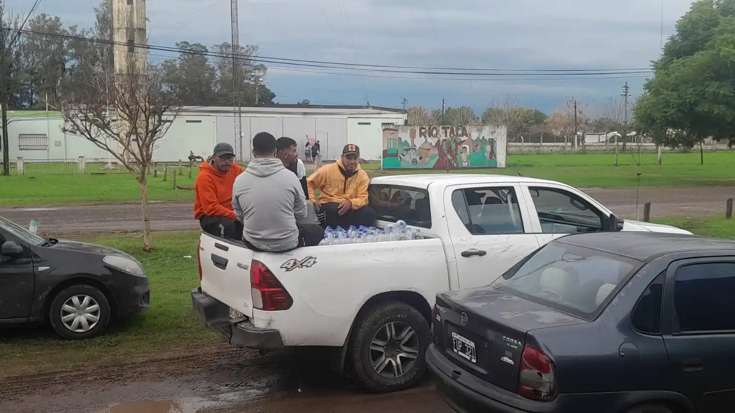 En Río Tala, los evacuados volvían a sus hogares.