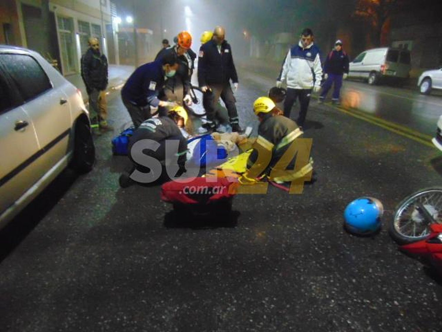 Venado Tuerto: motociclista hospitalizado tras accidente de tránsito