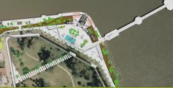 Ampliación del espacio de circulación peatonal en la avenida Costanera