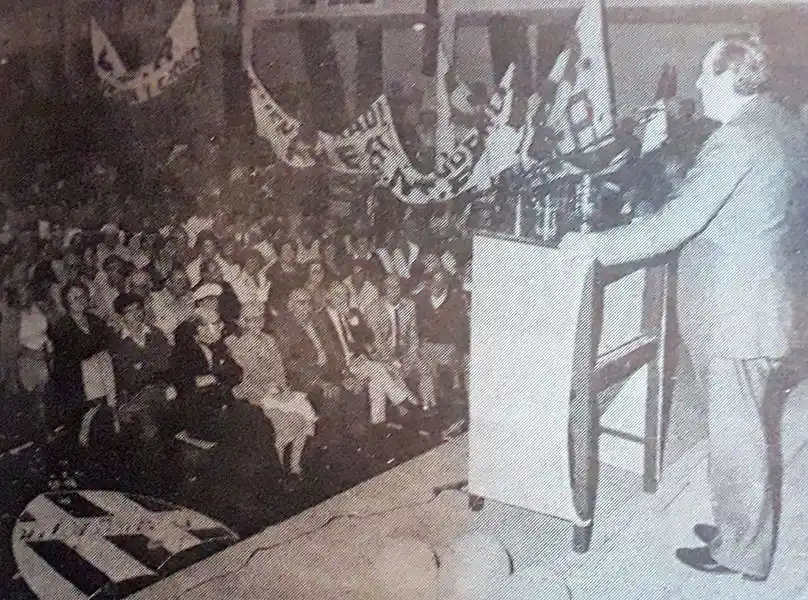 El día que Alfonsín cumplió años en Necochea