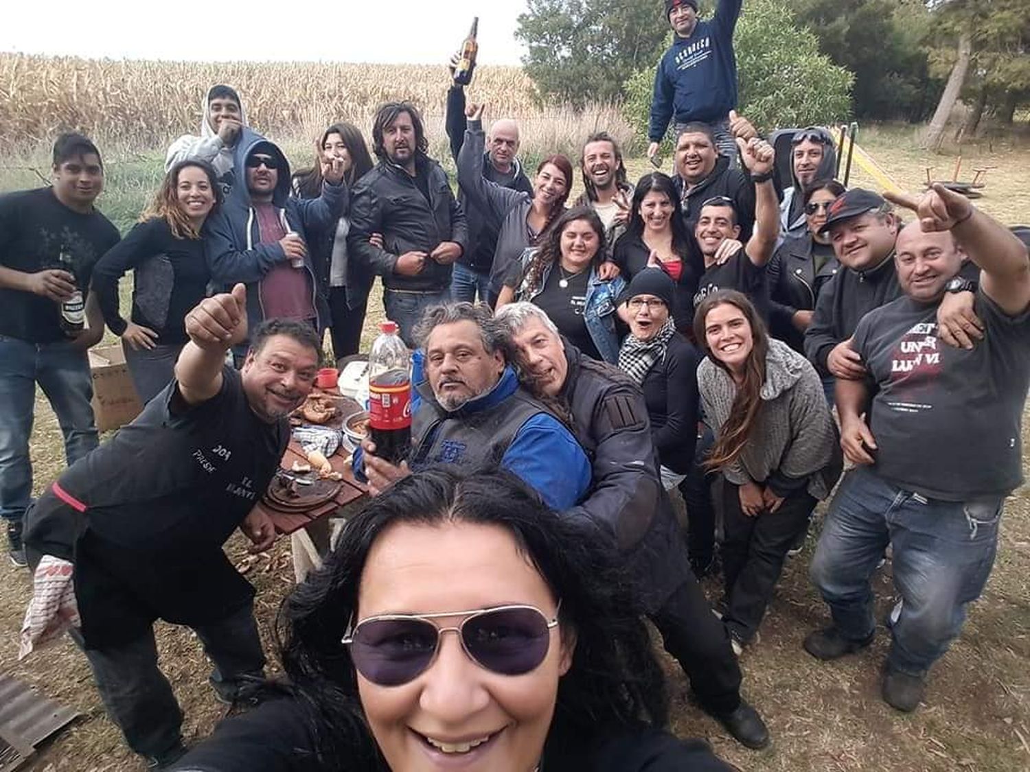 Moteros que se unieron para ayudar a las familias que más necesitan