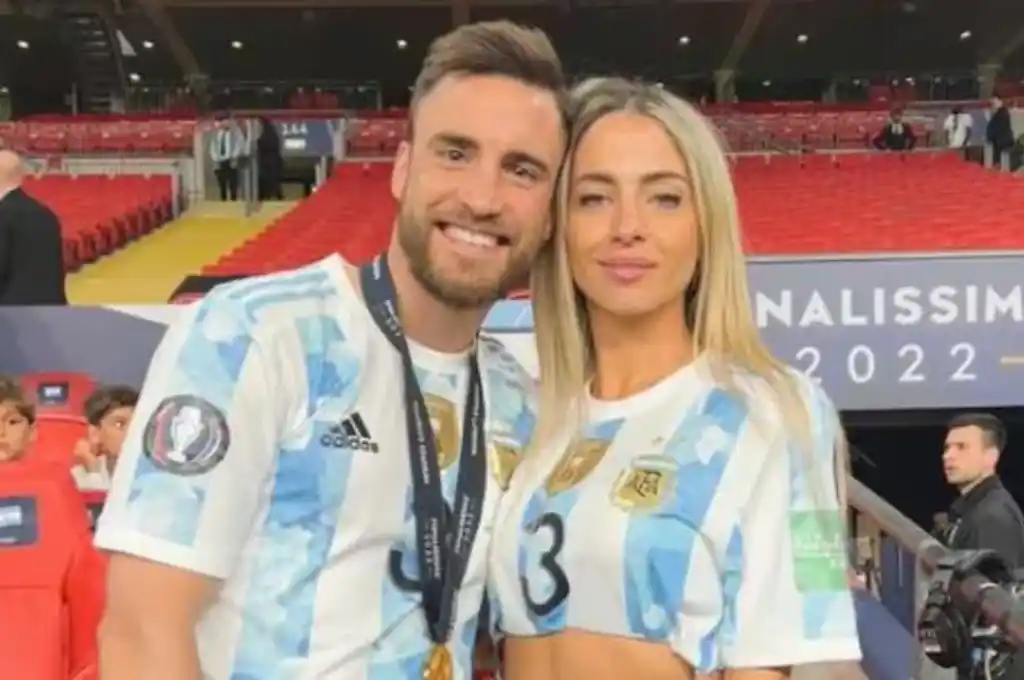 Nicolás Tagliafico y Carolina Calvagni