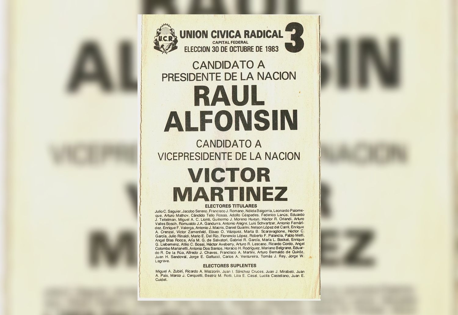 “Democracia para siempre”, el recuerdo de la UCR a 40 años de las elecciones de 1983