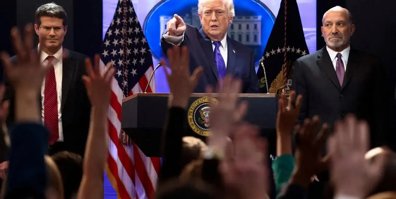 Trump se declaró "profundamente decepcionado" por la sentencia del Supremo de bloquear sus aranceles. Foto: REUTERS / Kevin Lamarque.