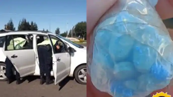 Querían ingresar a Entre Ríos con una bolsa de pastillas azules