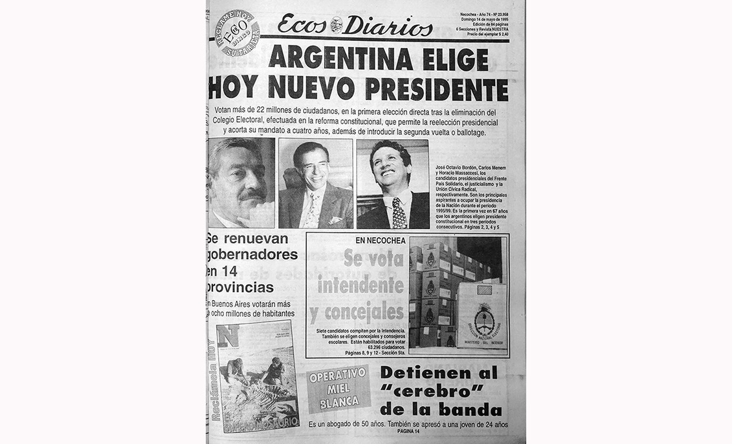Domingo 14 de mayo de 1995