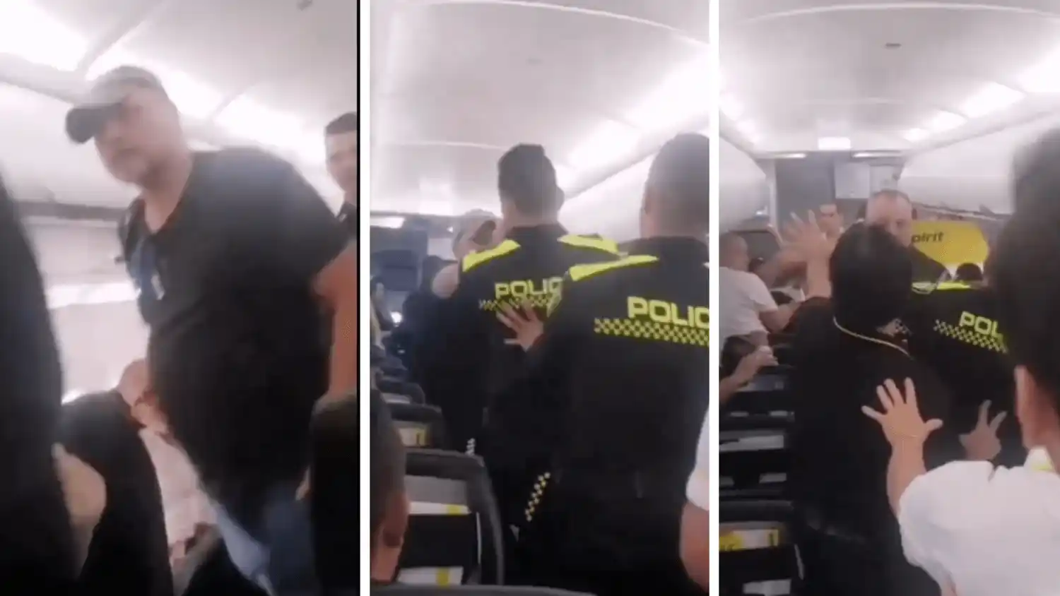 Pasajero dio tremenda golpiza a policías cuando era expulsado de un vuelo Barranquilla-Miami (+ Video)