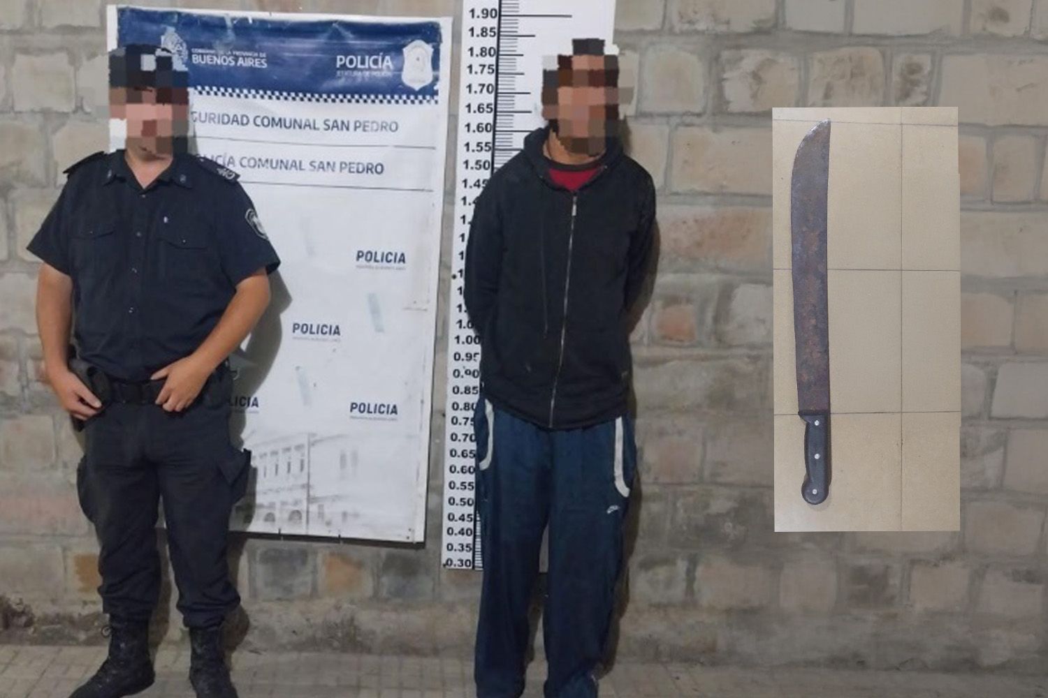 Un hombre atacó a machetazos a un vecino y golpeó a un niño de 7 años