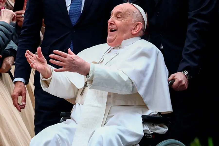 El Papa evidenció una mejoría en su salud tras el reciente cuadro de bronquitis
