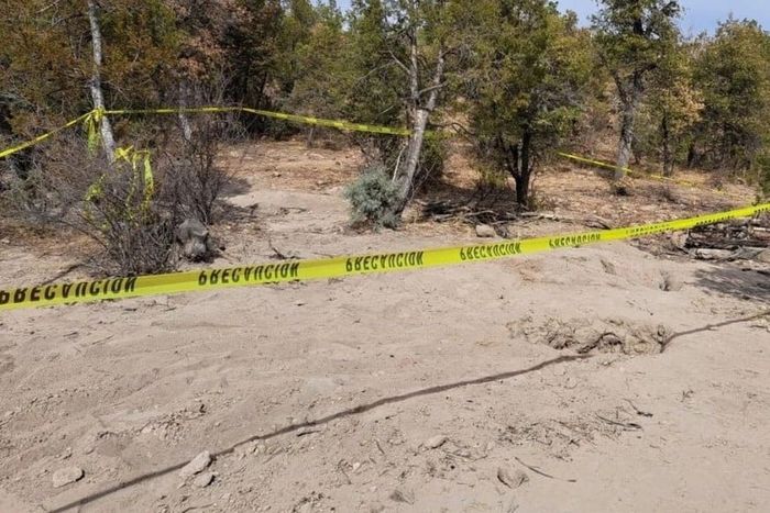 Fosa clandestina en Chihuahua, México. Foto: AEI