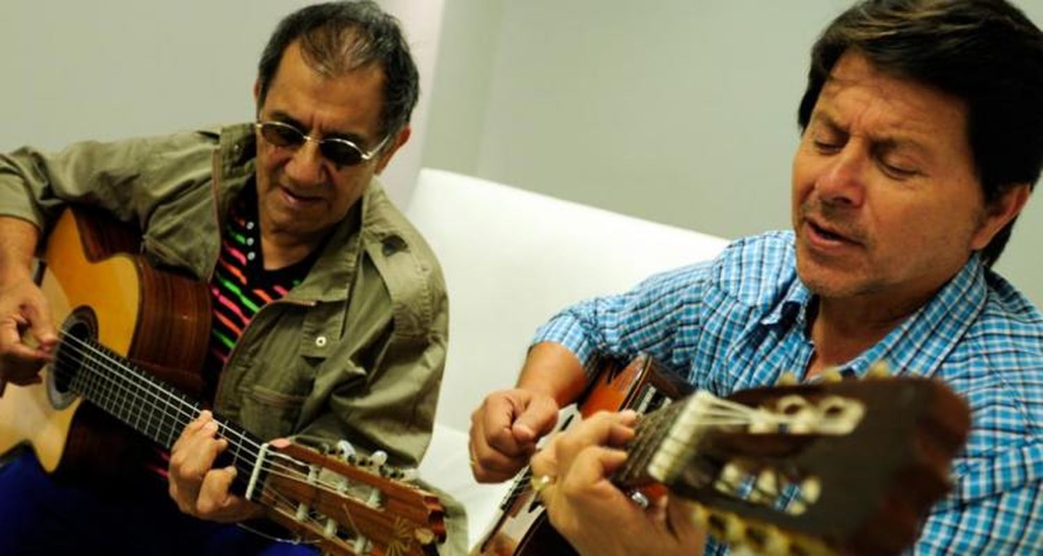 Cuti y Roberto Carabajal en la Peña de Keko