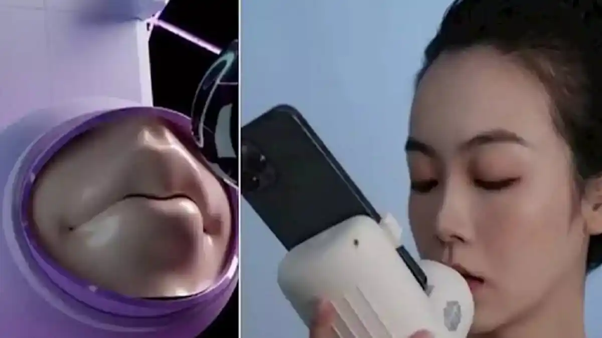 ¡OTRO INVENTO CHINO! Crean «máquina de besos» para amores a distancia