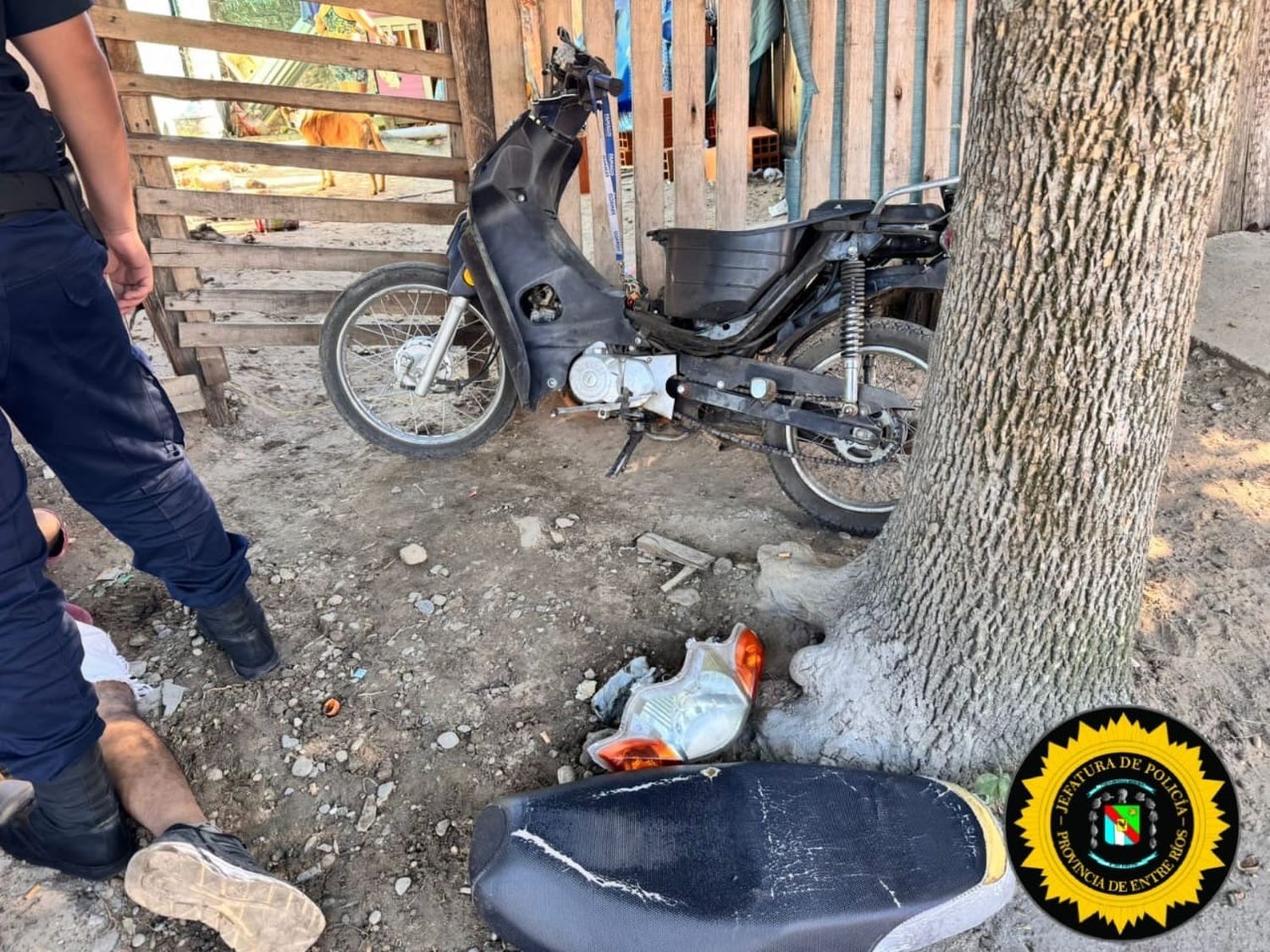 Recuperaron una motocicleta robada en una estación de servicio