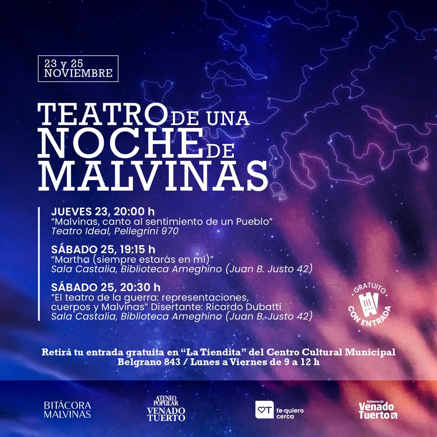 Teatro de una noche de Malvinas
