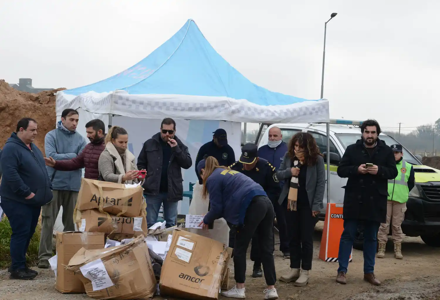Policia,quema de marihuana - 6