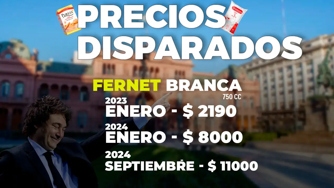 precios disparados fernet septiembre 24