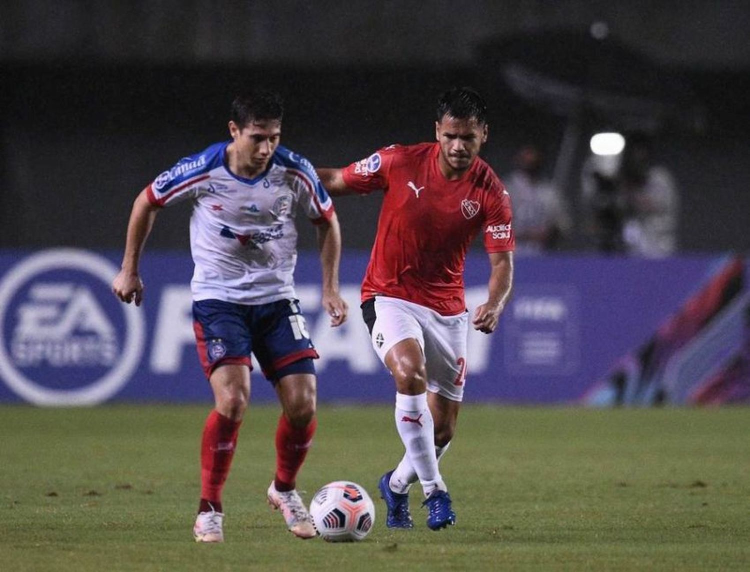 Sergio Barreto fue titular en el empate del rojo ante Bahía