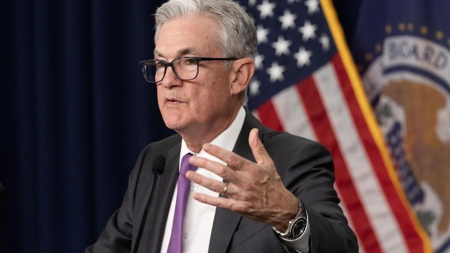 Jerome Powell, presidente de la Fed.