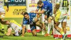 A pura potencia, así fue el try de Bruni en la victoria de Vannes