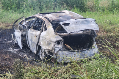 Accidente fatal en la ruta 80S: despiste, incendio total del auto y un muerto