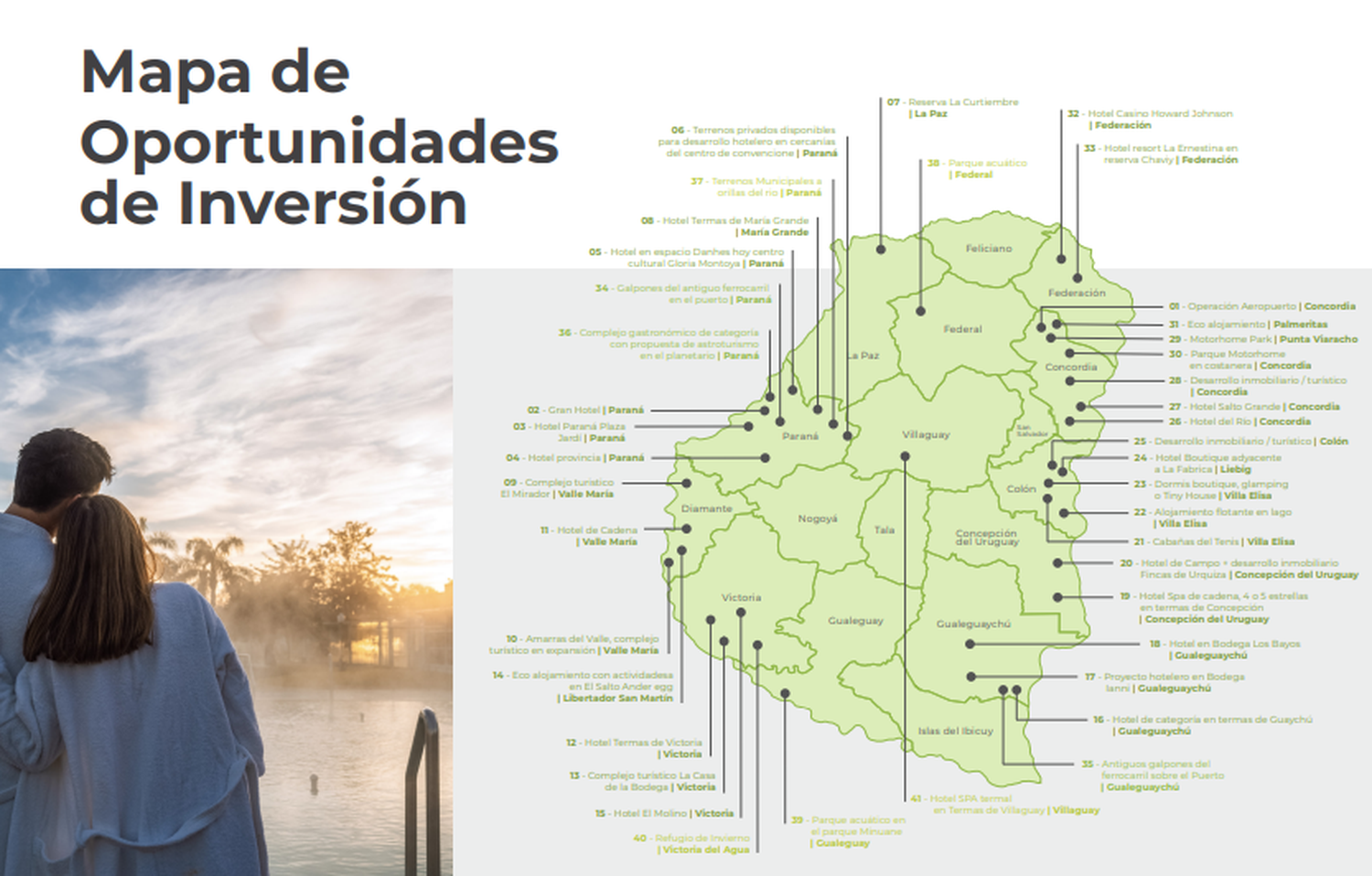 Con 4 proyectos en la ciudad, está disponible la Guía de Oportunidades de Inversión Privada en Turismo