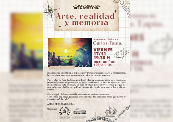 “Arte, realidad y memoria”: inauguran muestra artística homenaje a Juan Carlos Tapia 