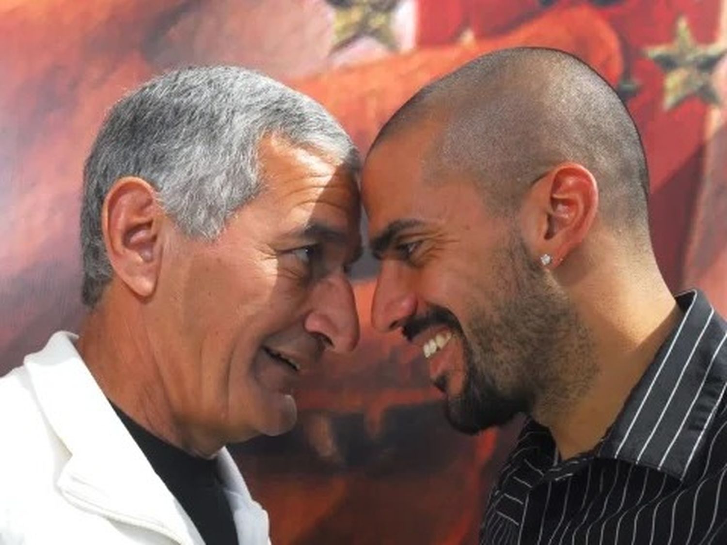 Juan Ramón Verón y su hijo Juan Sebastián. Foto: Agencia Noticias Argentinas