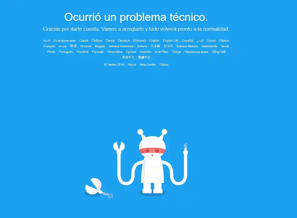 No funciona Twitter