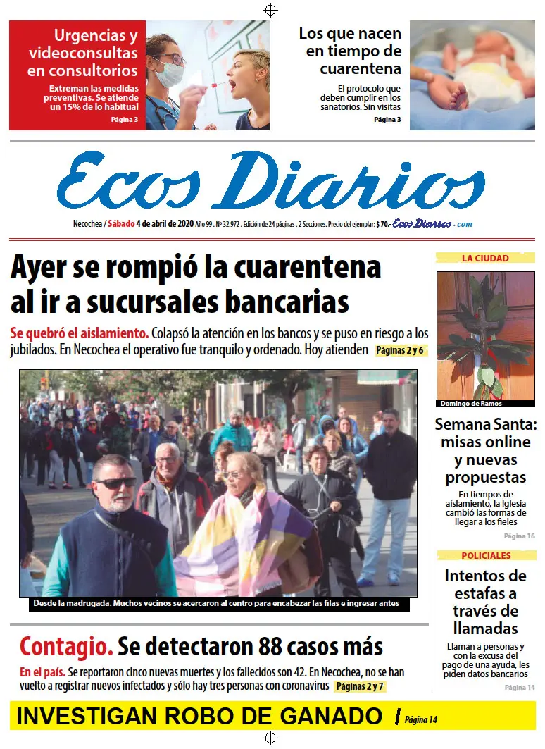 Tapa del 4 de abril de 2020