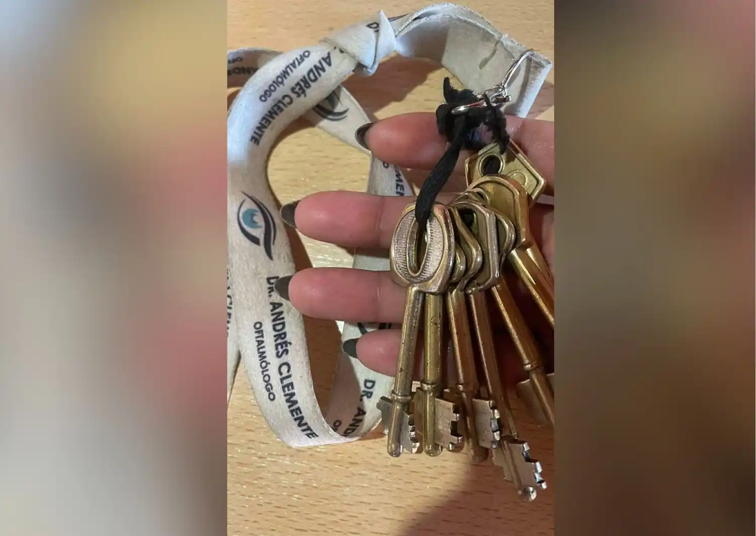 Llaves encontradas en el barrio Los Aromos