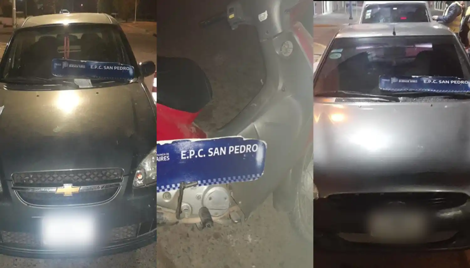 Operativo de tránsito: dos autos y una moto secuestradas por alcoholemia positiva
