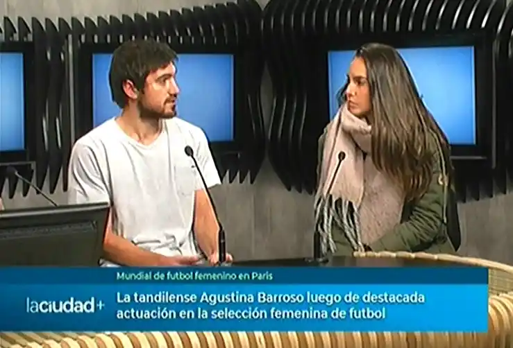 Agustina Barroso después de su actuación en la selección femenina de fútbol | La Ciudad
