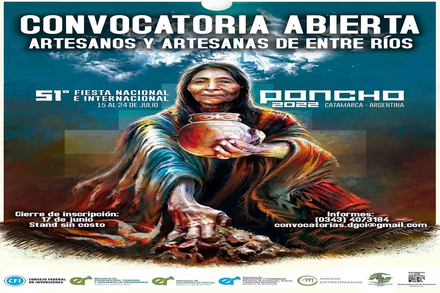 Fiesta del Poncho: convocan a artesanos