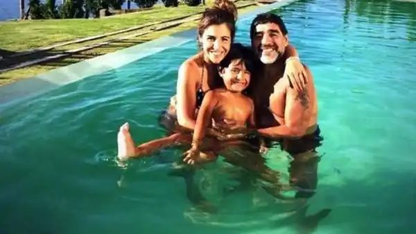 Diego Maradona se reencontró con su nieto Benjamín