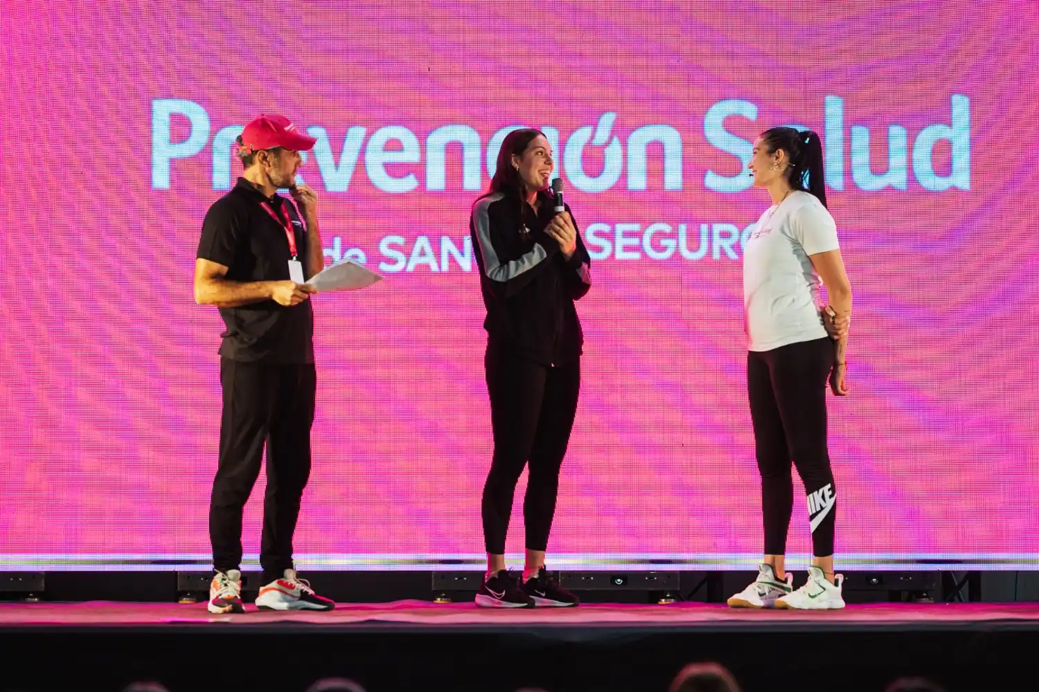 Yas Nizetich visitó Sunchales junto a Prevención Salud y compartió un encuentro con la comunidad deportiva