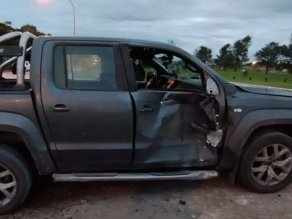 camioneta chocada