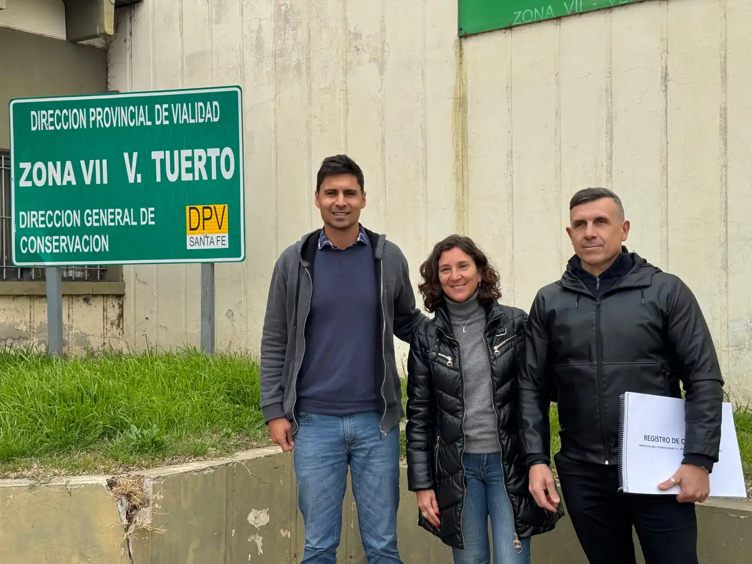 Ignacio Freytes (izquierda), Leticia Di Gregorio y Marcos Renna.