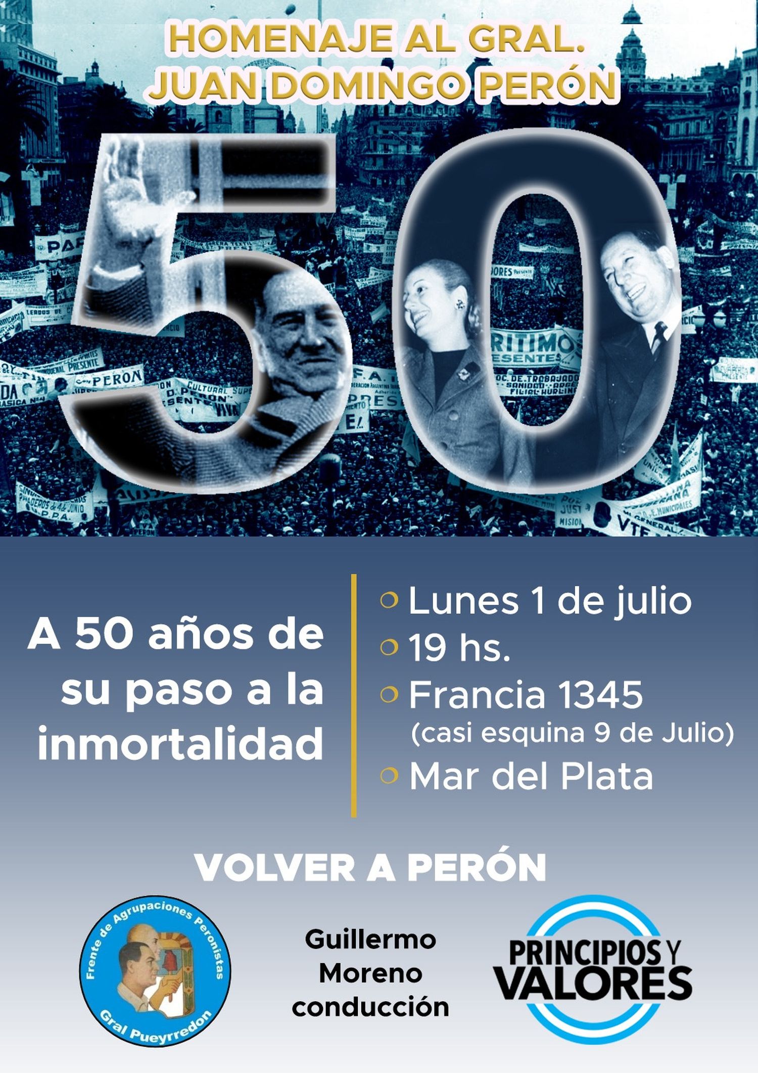 flyer aniversario perón