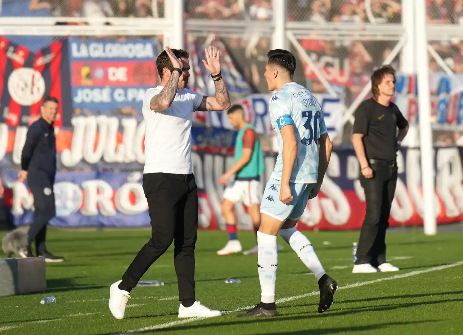 Gago y Sigali, protagonistas de Racing.