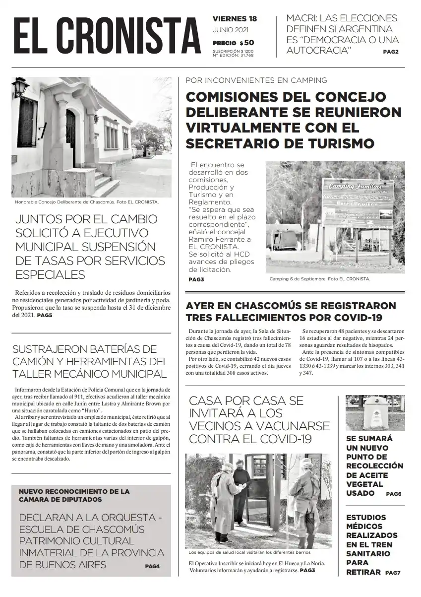 Tapa 18 de junio de 2021