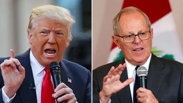 Donald Trump recibe al presidente de Perú