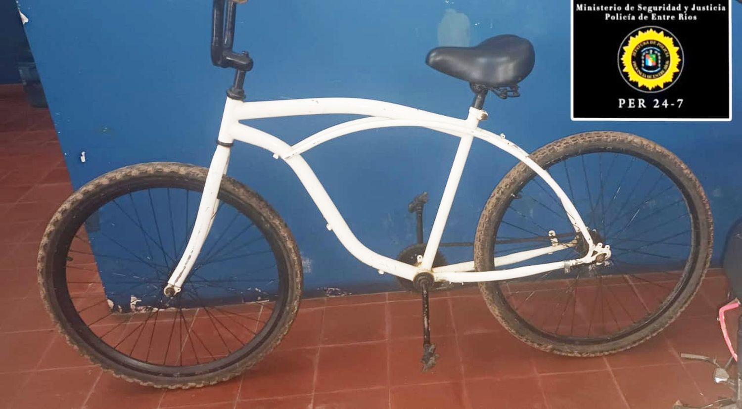 Detuvieron a un hombre por el robo de una bicicleta