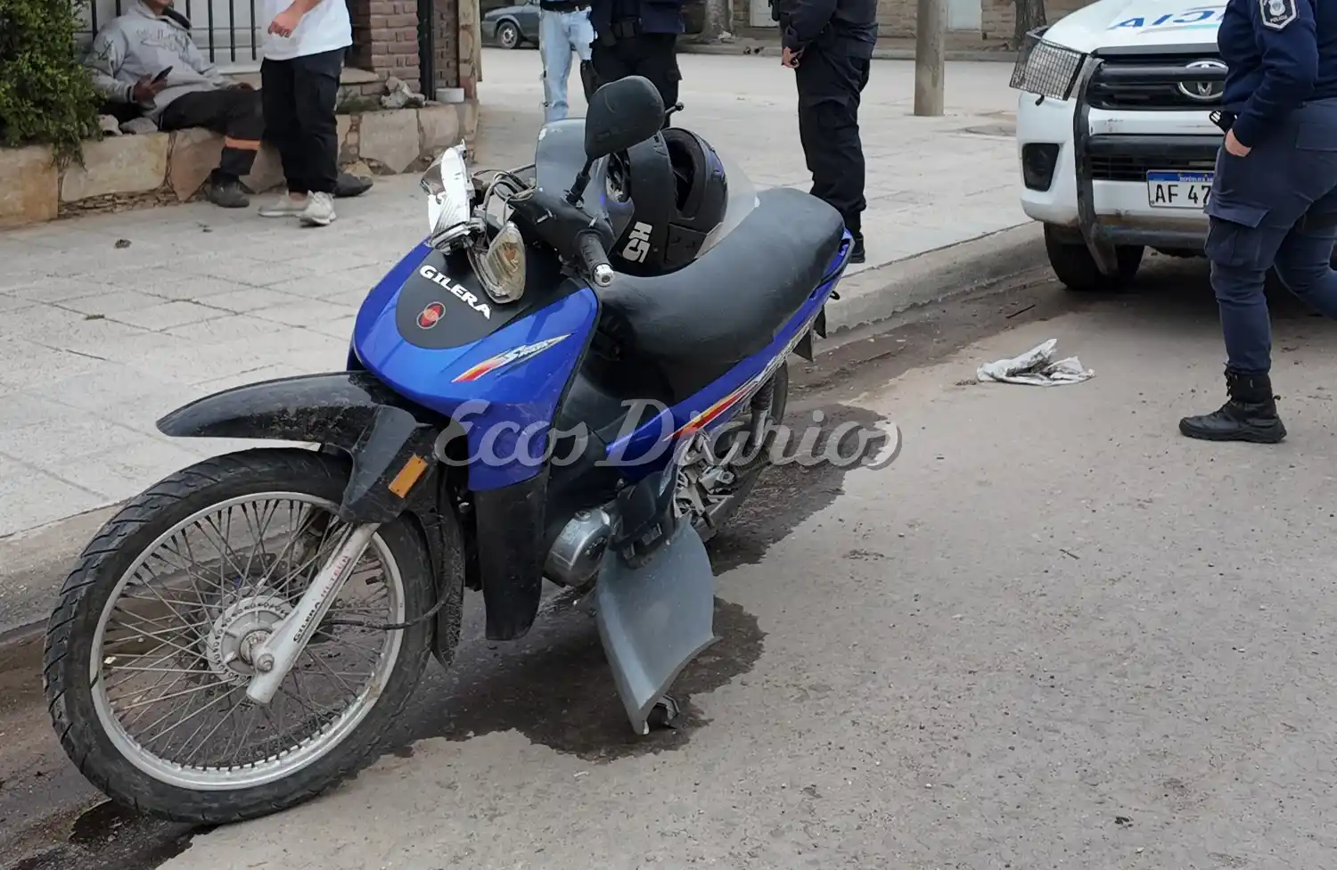 En tres horas, hubo cuatro accidentes con motos implicadas