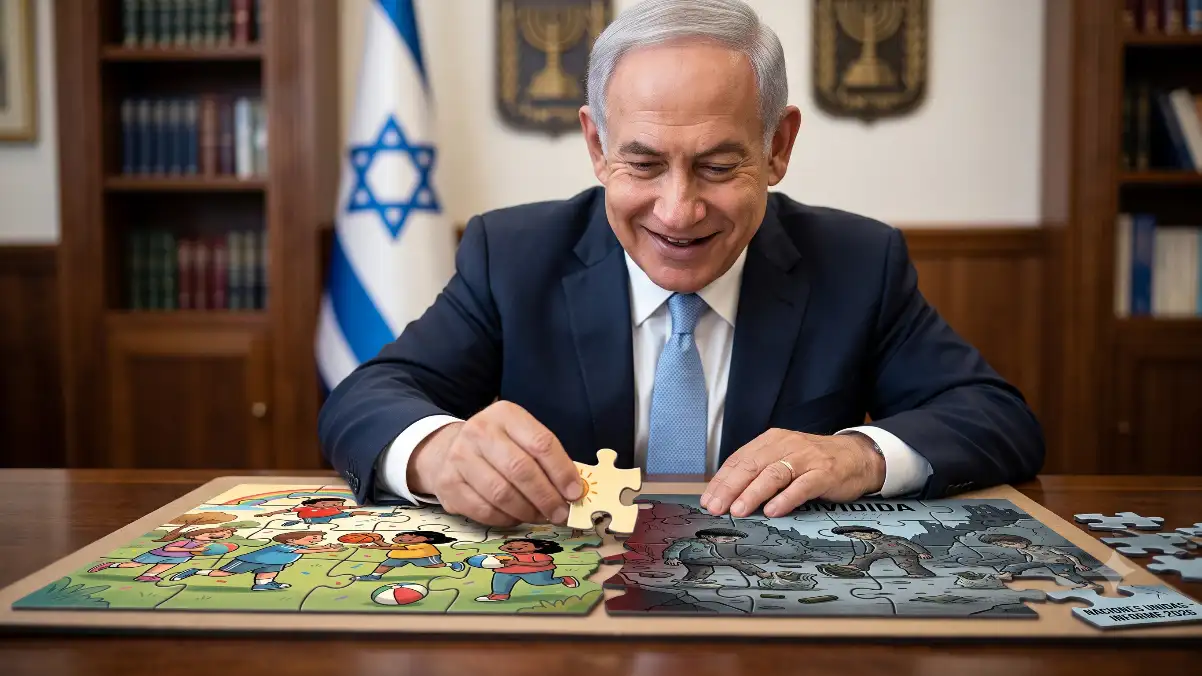 Roto. El rompecabezas de Netanyahu con Gaza dividida.