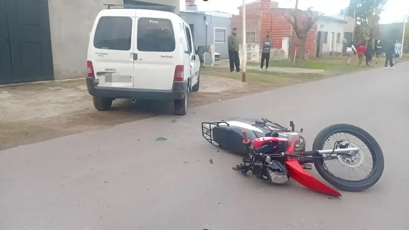 El joven fue asistido por el 107.