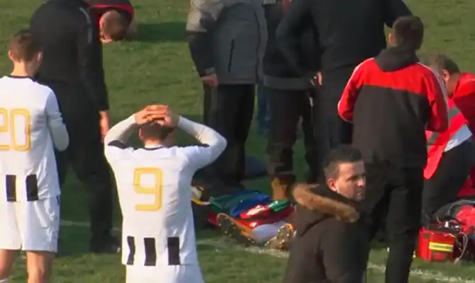 Video: un jugador croata murió en pleno partido tras recibir un pelotazo en el pecho