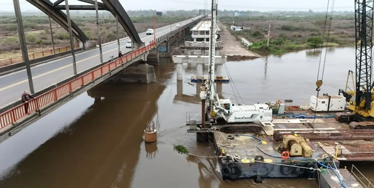 El Nuevo Puente Carretero Santa Fe-Santo Tomé alcanzó el 55% de avance